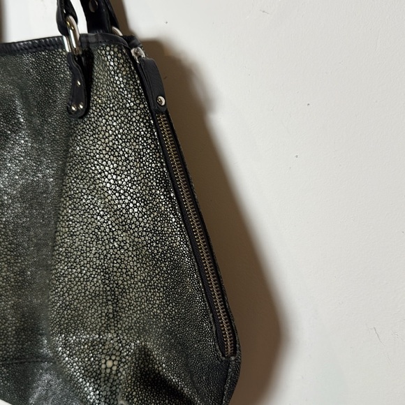 Vin Baker Women's Handbags Terra Italian Leather Speckled Green Shoulder Bag USA - Picture 4 of 16